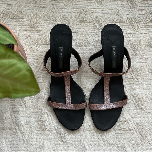 Marc Jacobs Y2K Heeled Glitter Strappy Sandals - Picture 2 of 8